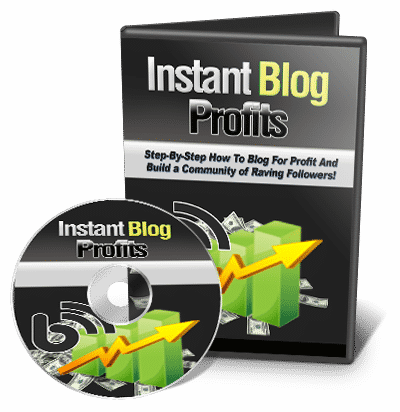 Instant Blog Profits digital download PLR MRR resell rights guide for profitable blogging community building