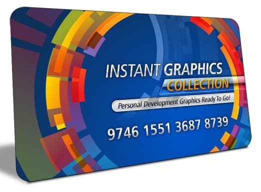 Premium instant graphics collection for personal development PLR resell rights digital download