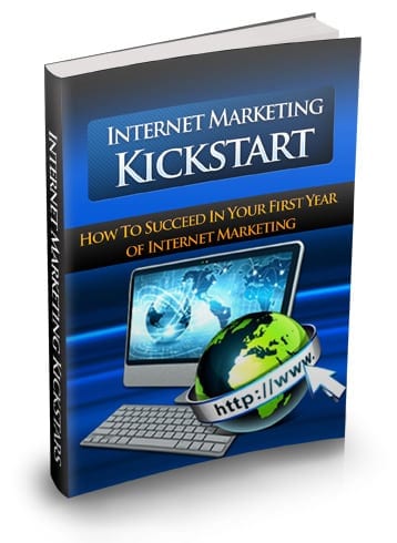 Internet Marketing Kickstart PLR MRR digital eBook cover for resell rights