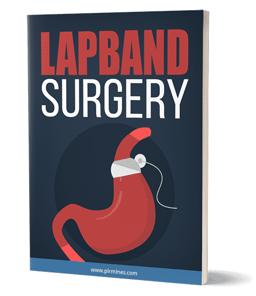 Digital Lapband Surgery PLR eBook cover with weight loss resources and resell rights