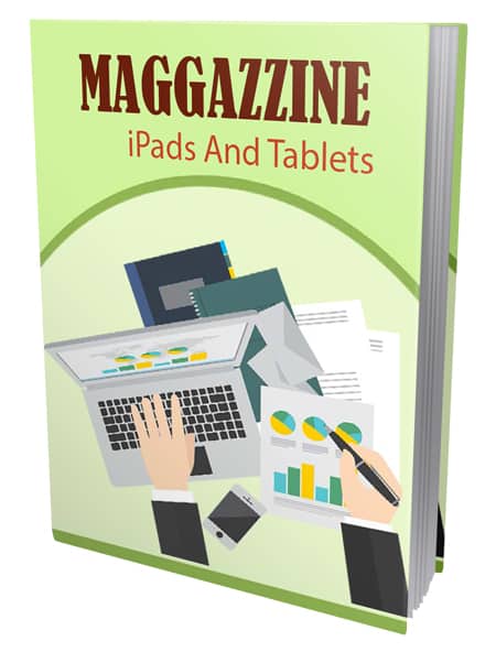 Digital iPad PLR content pack with resell rights, perfect for e-commerce and online courses