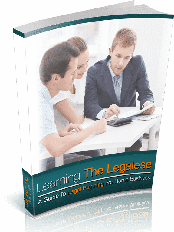 Learning The Legalese book cover - business legalities guide with PLR MRR resell rights