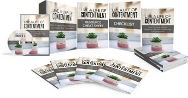 Life of contentment video course with PLR resell rights for digital download