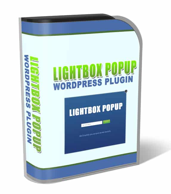 Lightbox Popup WordPress Plugin with PLR MRR resell rights - easy digital download for email list building