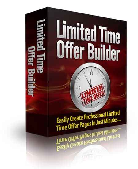 Limited Time Offer Builder Software - Build urgency and scarcity offers with PLR resell rights