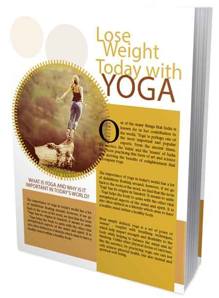 Lose Weight Today With Yoga - digital PLR guide for weight loss through yoga poses and breathing techniques