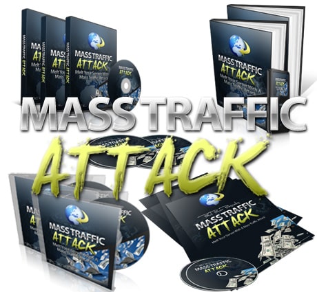 Ebook cover for mass traffic article writing guide with PLR and MRR resell rights