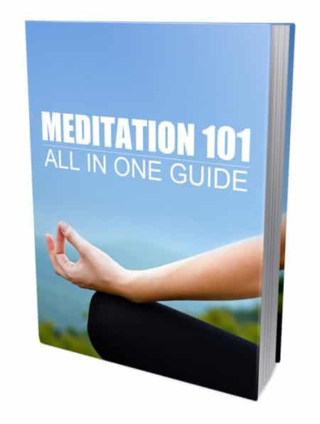 Meditation 101 digital guide with PLR and MRR resell rights – learn stress relief techniques
