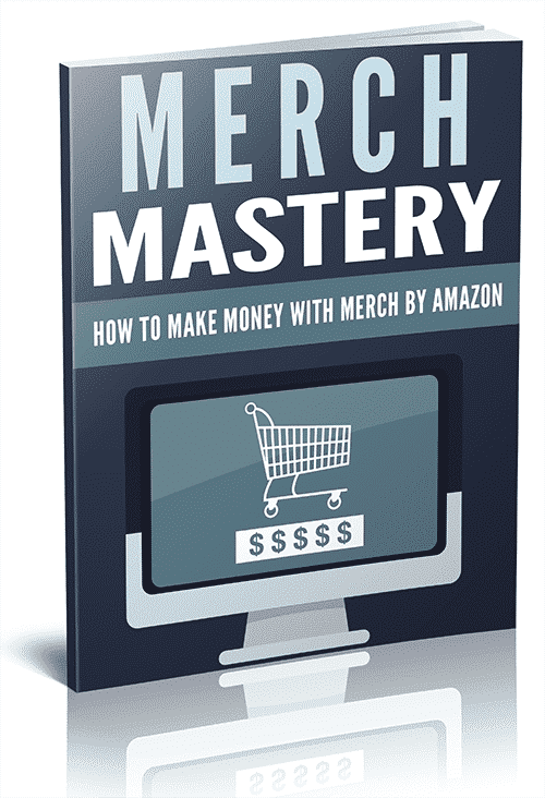 Merch by Amazon passive income guide with PLR rights – digital download product mockup