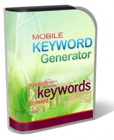Mobile Keyword Generator digital software tool for Google keyword scraping with PLR MRR resell rights