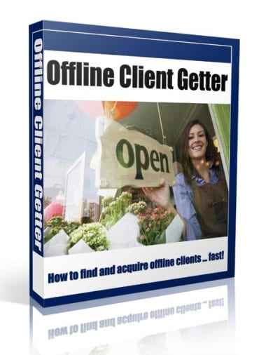 Digital PLR offline client getter marketing guide for selling services to local businesses