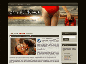 On the Beach 01 WordPress theme with master resale rights digital download