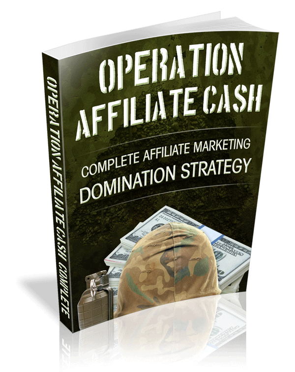 Operation Affiliate Cash digital download with PLR MRR resell rights affiliate marketing guide