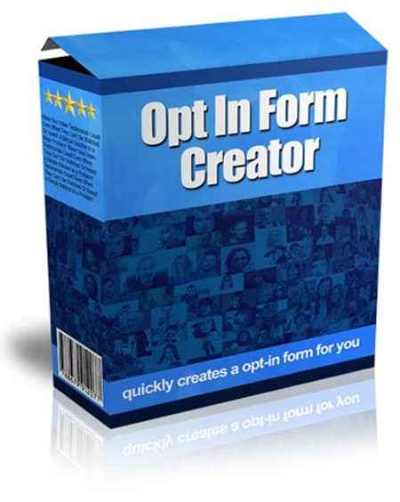 Opt In Form Creator software for building high-converting email sign-up forms quickly and easily