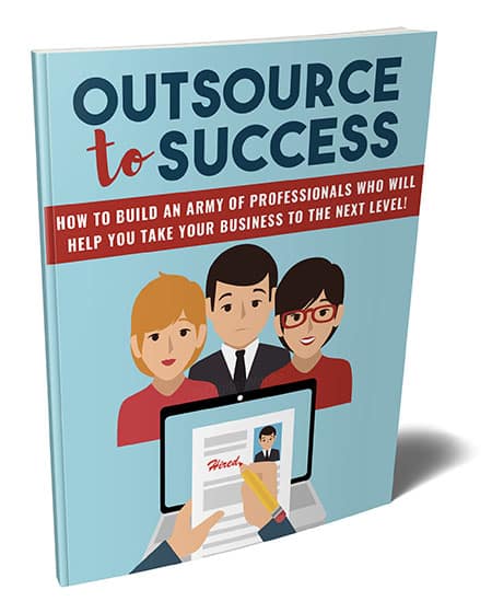 Outsourcing PLR report cover – digital download with resell rights for entrepreneurs and freelancers