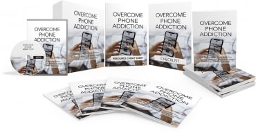 Overcome phone addiction video thumbnail showing digital course on breaking smartphone habits