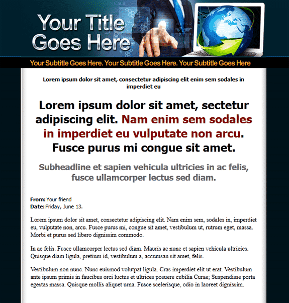 PLR Minisite Template with resell rights for digital download and instant access