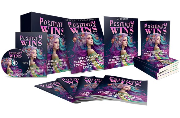 Positive thinking training with PLR MRR resell rights digital download package