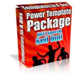 Power Template Package with 11 graphics and templates for digital download and PLR