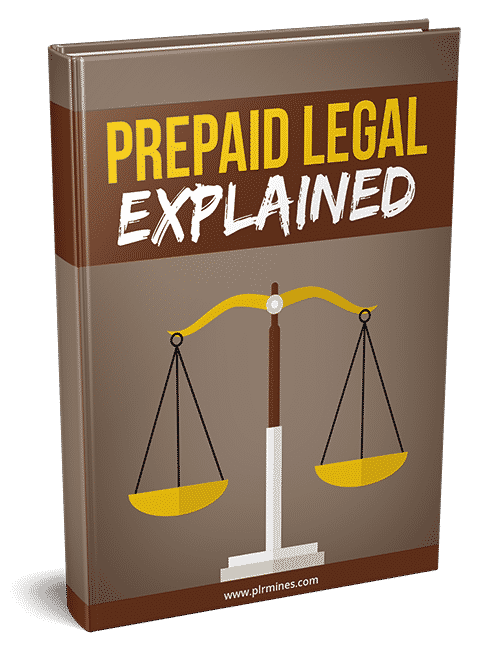 Legal insurance guide digital download PLR MRR - instant access to legal advice product