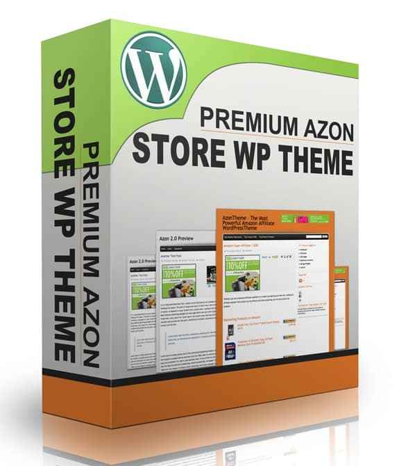 Premium Azon Store WordPress Theme for Amazon affiliate marketing with PLR resell rights