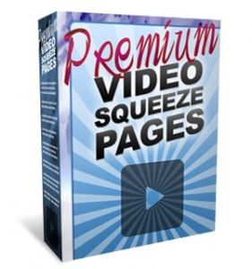 Professional video squeeze page templates collection with PLR and MRR resell rights for instant digital download