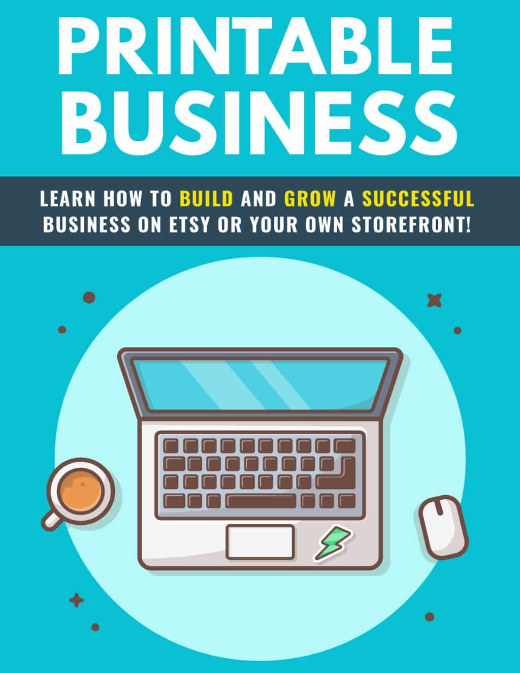 Printable business digital download with PLR resell rights for selling printables online