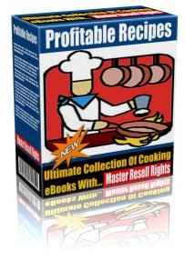 Profitable Recipes e-book pack with master resell rights for cooking enthusiasts