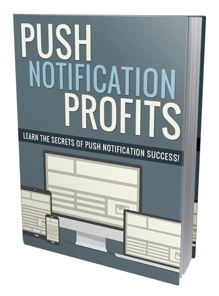 Push notification marketing guide with PLR and MRR resell rights