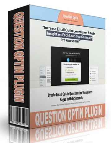Question Optin Plugin for WordPress – email optin questionnaire tool with resell rights