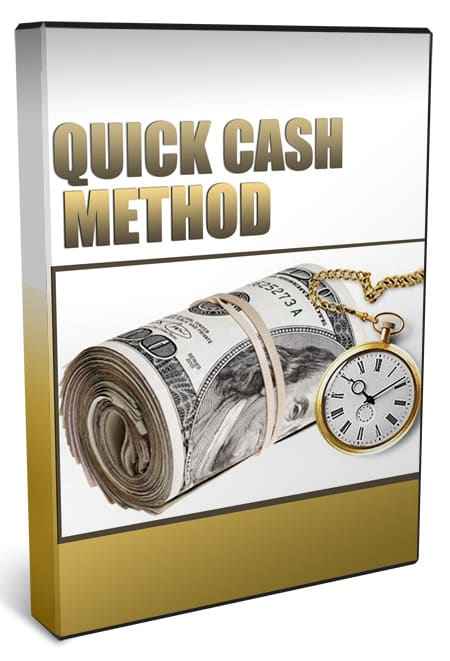 Quick cash method video course with PLR resell rights digital download for fast online income