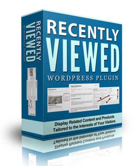 Recently Viewed WP Plugin – reduce bounce rate, increase page views, with PLR MRR resell rights