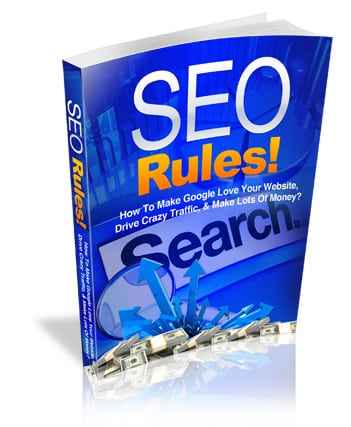 SEO Rules digital guide for PLR MRR resell rights - search engine optimization strategies