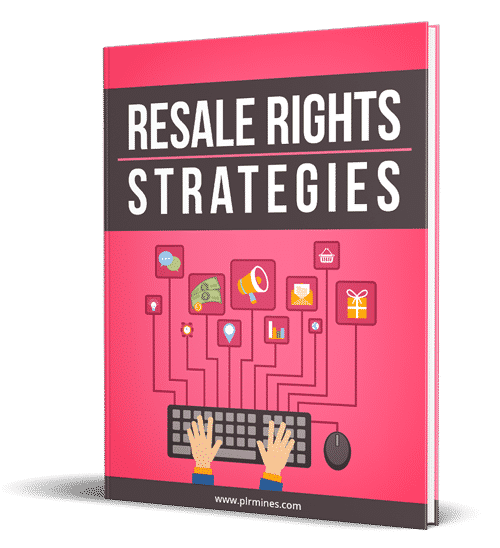 Resale rights strategies PLR ebook cover – instantly start selling resell rights products online
