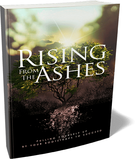 Resilience and self-help book cover: Rising from the Ashes to overcome failure and rebuild confidence