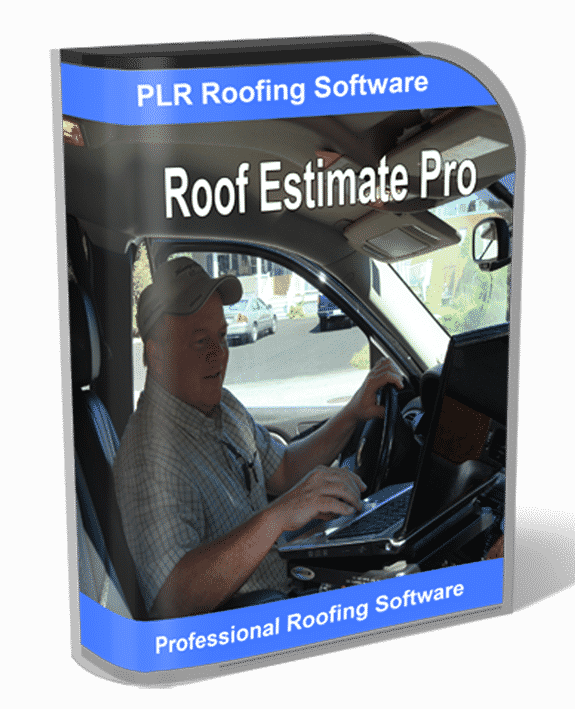 Roof Estimate Pro Software – digital download with PLR/MRR resell rights for roofing contractors
