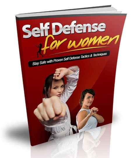 Self-defense guide for women digital download with PLR MRR resell rights and safety tips