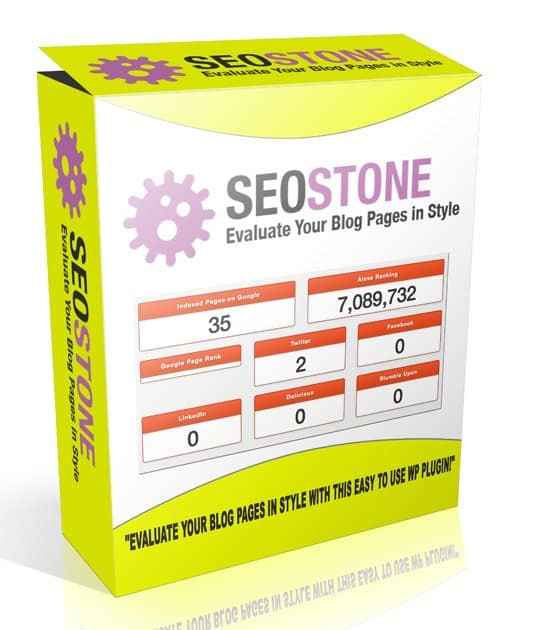 SEO Stone WordPress Plugin dashboard showing key SEO metrics and traffic analysis for bloggers