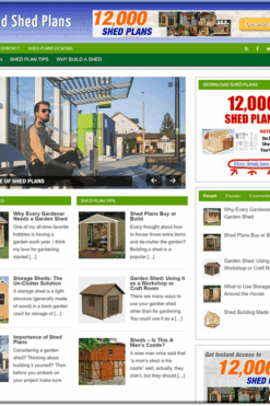 Shed Plans Ready Made WP Site