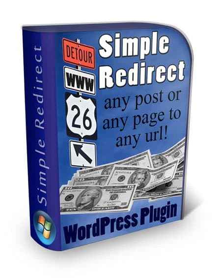 Simple Redirect WordPress plugin for custom URL forwarding with full PLR MRR rights