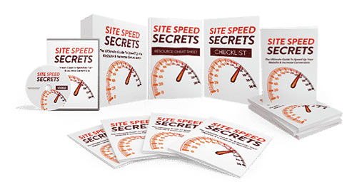 Site Speed Secrets ebook cover – learn to speed up your website and boost conversions with PLR rights