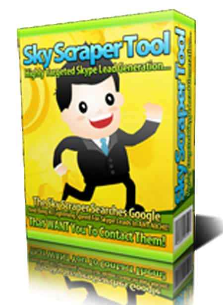 Sky Scraper Tool software for Skype lead generation with PLR/MRR rights instant download