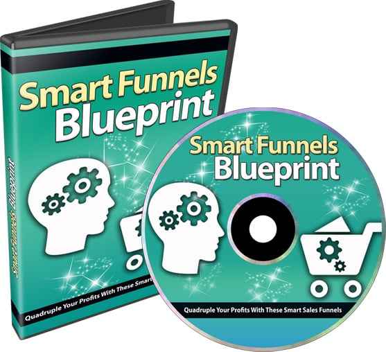 Smart Funnel Blueprint digital PLR video series showing sales funnel dashboard and premium buyer targeting
