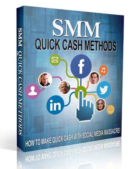 SMM Quick Cash Methods digital product with PLR and MRR resell rights for social media traffic profits