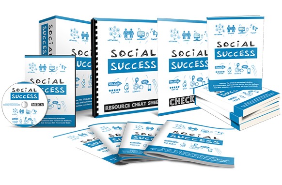 Social Success Video Upgrade showing PLR/MRR course for social media growth and audience building