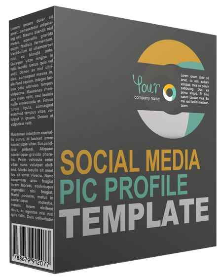 Professional social media profile picture collection with PLR MRR resell rights digital download