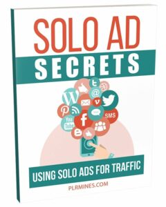Solo ad secrets PLR ebook digital download covers marketing and resell rights