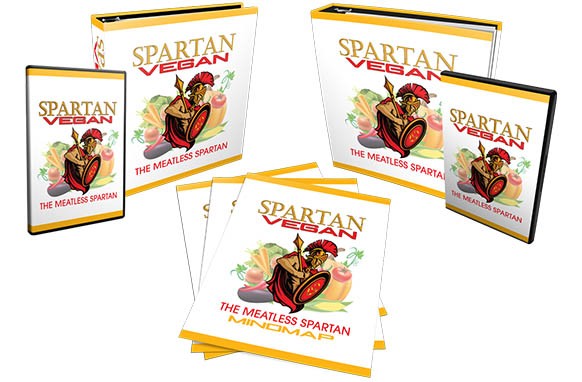 Spartan Vegan fitness plan digital download with PLR MRR resell rights ebook guide