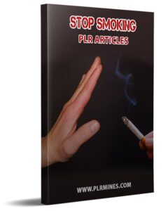 Stop smoking PLR articles pack with 25 private label rights articles for digital download