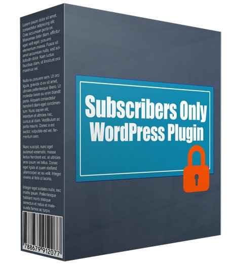 Subscribers Only WordPress Plugin – VIP blog post digital download with PLR MRR resell rights